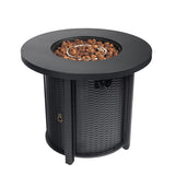 30inch Propane Round Fire Table 40000BTU Propane Fire Pit Table 95329613