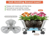 7Tier Vertical Stackable Planter with Rolling Casters, SpaceSaving Stacking Tower with Drainage 80559699