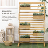 Wooden PlanterFlower shelf,Wooden Plant Trellis Stand 14901146