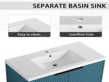 36" Wall Mounted Bathroom Vanity with Resin Sink & 2 Soft-Close Doors W999P251809
