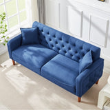 ZNTS 77.95 "Sponge Cushioned Sofa - Blue 14613599