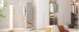 Full-length mirror, rubber wood mirror, 65.7 x 17.7 inches , can W2987P288952