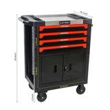 REMOVABLE 4 DRAWERS TOOL CART WITH LOCK W1102104710