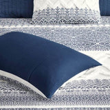 King/Cal King 3 Piece Cotton Duvet Cover Set with Chenille Tufting B035129138