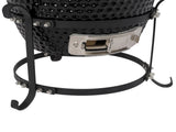 13in Round Ceramic Charcoal Grill Black 06062545