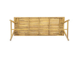 Modern Outdoor Dining Table, Acacia Wood Patio Table with Teak Finish - Weather-Resistant Garden, N770P358870T