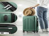 Curved Vertical Stripe 4-in-1 Trolley Case - Retro Green 12522872