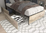 Twin Bed Frame, Storage Headboard with Charging Station, Solid and Stable, Noise Free, No Box Spring W2129P272269