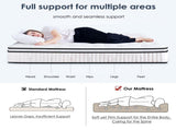 Twin Size Mattress,12 inch Hybrid Mattress, individually Pocketed innerspring, Medium Firm T3962P406329