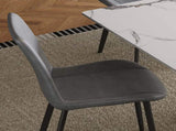 Dining Chairs Set of 4, Modern Design Home Chairs, PU Leather Metal Dining Chairs for Kitchen Dining W2700P352198
