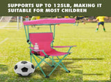 Kids Canopy Chair with Safety Lock , Pink/Green 58891860