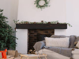 48" Rustic Wood Fireplace Mantel,Wall-Mounted & Floating Shelf for Home Decor 66977220