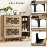 Entry shoe cabinet with adjustable shelf 19247801