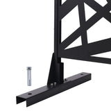 Outdoor & Indoor Privacy Metal Privacy 76" H48" W, Freestanding Decorative Privacy W465P193273