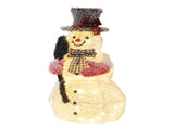 3FT Lighted Snowman Holding Spade Christmas Decorations, Pre-lit Holiday Decor with 110 Warm White 73782615