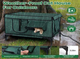Large Heated Cat House for Outside,Outdoor Heated Pet Shelter for Cats, Constant Temperature Heating 84747723