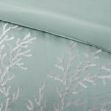 Oversized Cotton Jacquard Comforter Set Aqua Twin B03595759