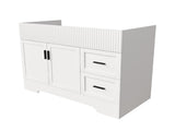 42 Inch Modern Bathroom Vanity with 2 Drawers, Vertical Grain MDF Cabinet with Soft-Close Doors and W509P493622