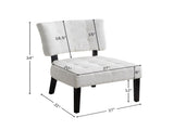 Movile Boucle Tufted Accent Chair with Oversized Seating, White T2574P185198