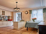 4-Light Farmhouse Chandeliers For Dining Room Oak NEW SKU W1340P206639 W134070875