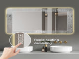 28*60in Frameless with light LED bathroom, corrosion-resistant, three-color dimmable, backlit W2071P248500