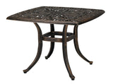 21.3inch Square Garden Cast Aluminum Table Bronze 03214144