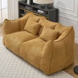 Soft beanbag chair with high resilience foam core for two people. The comfortable square recliner W1996P252272