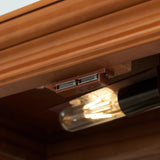 Curio Cabinet Lighted Curio Diapaly Cabinet with Adjustable Shelves and Mirrored Back Panel, W1693P154578