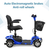 ZNTS 4 Wheel Mobility Scooter for Seniors, Electric Power Wheelchair with Lights and Long Range Battery 25285370