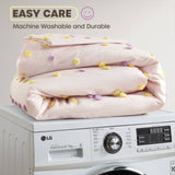 5PCS Full/Queen Cotton Jacquard Pom Pom Comforter Set B035P341217