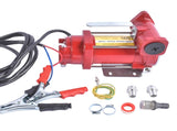 High Flow 10 GPM 12V DC Fuel Transfer Pump Red for Trucks Tractors Transfer of Gasoline Diesel 10804188