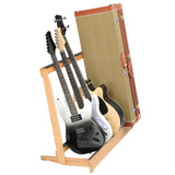 ZNTS Folding Hardwood Guitar Case Stand for Electric Guitar, Bass, or Acoustic Guitars Hard Case,Save 07142406