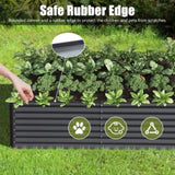 6x3x2ft Galvanized Raised Garden Bed, Outdoor Planter Garden Boxes Large Metal Planter Box for W1859P197935