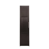 Stackable Wall Mounted Storage Cabinet, 15.75" D x 15.75" W x 70.87" H,black W331P187587