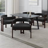 COOLMORE Modern Accent Chair Teddy Upholstered Armchair with Open Back 3 Legs Barrel Dining Chair W395P233457