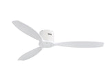 52 Inch Indoor Wooden Ceiling Fan With 3 Solid Wood Blades Remote Control Reversible DC Motor W934P146082