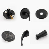 Single Handle Tub Spout and 5-functions Shower Head Set W121943759