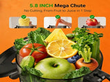 Juicer Machines, Slow Juicer Wide Feed Chute Cold Press Juicer for Vegetables & Fruits, High Juice 12995337