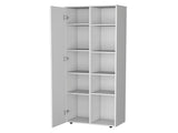 White 1-Door Multistorage Kitchen Pantry B062P175071