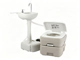 5 Gallon Upgrade Portable RV Toilet with Matching White Lid Ring Waste Holding 83678681