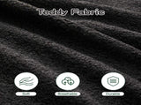 Soft Teddy Fabric Boneless Sofa,No Assembly Required Streamlined Design,Anti-Slip Design 32D High W714P357234