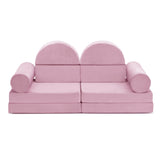 Modular Kids Play Sofa,10-Pieces Convertible Modular Play Sofa Bes for Playroom,Bedroom, W1889P337575