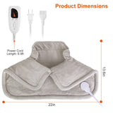 22.4x16.3in Large Weighted Heating Pad for Neck and Shoulders Electric Fast Heating Mat Neck Wrap 67447319