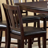 ZNTS Set of 2 Counter Height Chairs Dark Espresso Finish Solid wood Kitchen Dining Room Furniture Padded B01182198