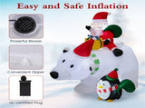 7 Feet Inflatable Santa Claus Riding Bear Inflatable Decoration 47270143