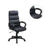 ZNTS High-Back Adjustable Height Office Chair in Black SR011683