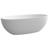71" Premium Solid Surface Deep Soaking Bathtub T3785P353956