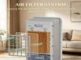 3-In-1 Mobile Evaporative Air Cooler, Ice Cooling Fan, Remote Timer Oscillating for Indoor Use 36549122