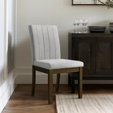 Upholstered Channel-back Dining Chair Set of 2 B035P262673