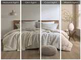 3 Piece Oversized Cotton Matelasse Comforter Set-Full/Queen B035P280375